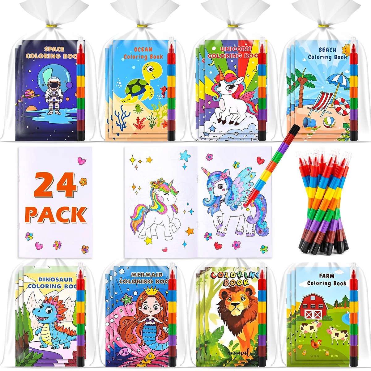 Elzusha - Feestcadeau set - 24 stuks met cadeauzak