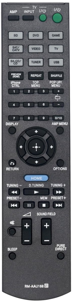 Elzusha - Vervangende Afstandsbediening voor AV Receiver