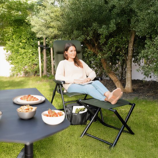 Travellife Barletta Standenstoel Comfort L Groen - In 7 standen verstelbaar - Ventilerende en sneldrogende 2D mesh bekleding - Water- en uv-bestendig van Travellife — afbeelding 4