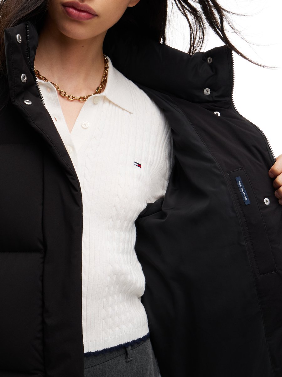 Tommy Jeans Alaska Pufferjack Dames Zwart