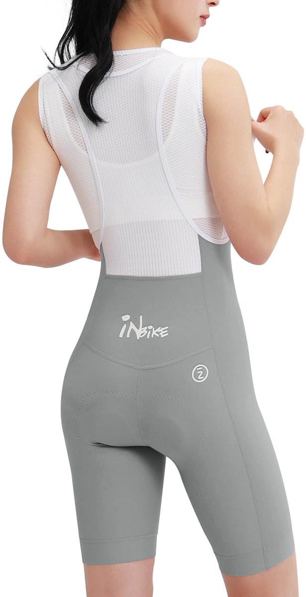 Solidchoice - Dames Fietsshorts met Hoog Taille en Zakken - Ademend en Reflecterend