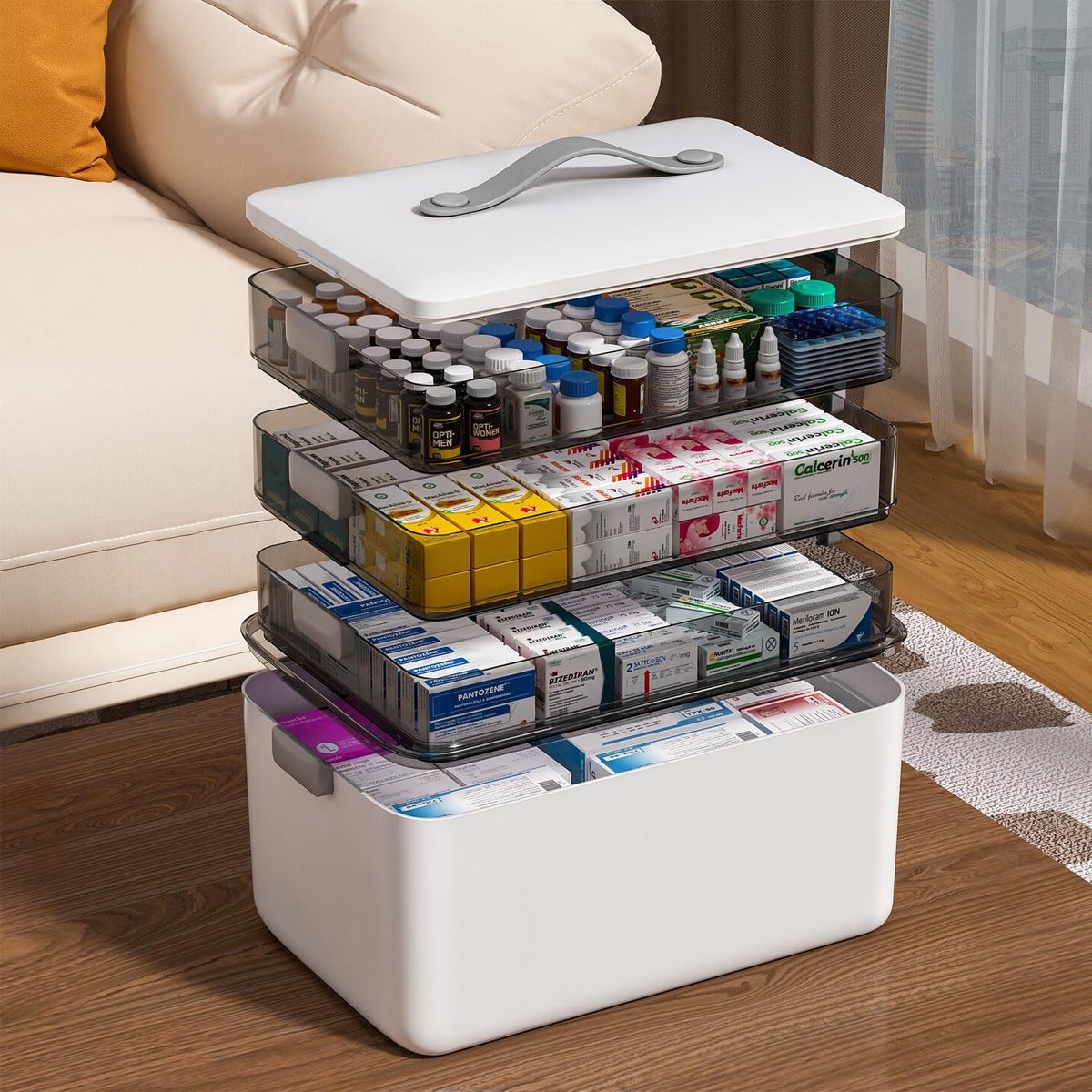 Solidchoice - Multifunctionele Medicijnopbergdoos met Handvat