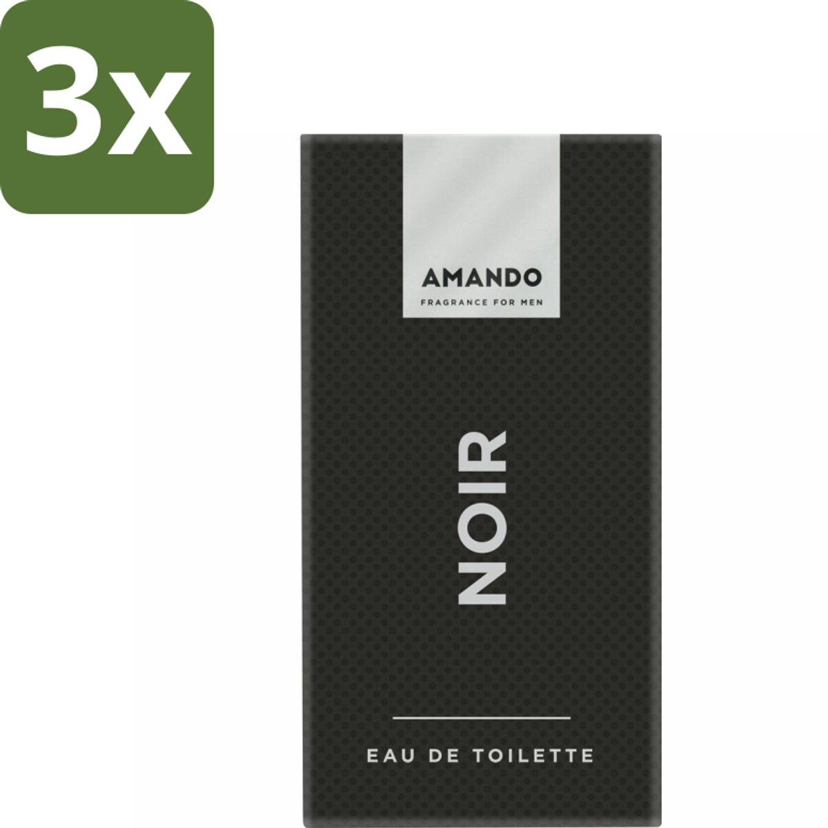 Amando Noir Eau de Toilette 50 ml - Bulkverpakking - 3 stuks