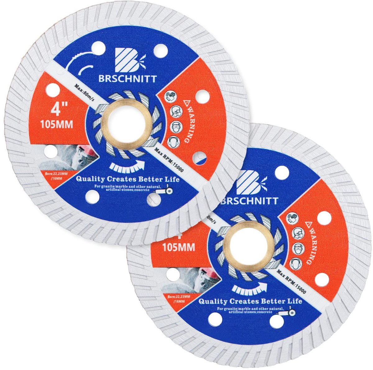 Solidchoice - 2 Stuks Diamantzaagblad voor Beton en Steen