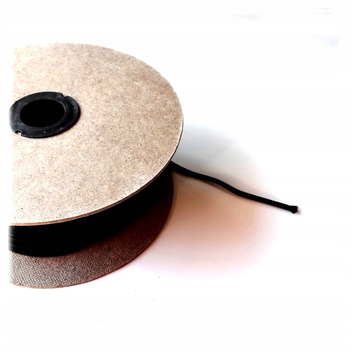 Sterke Zwarte Elastische Koord 6mm - 1 Meter