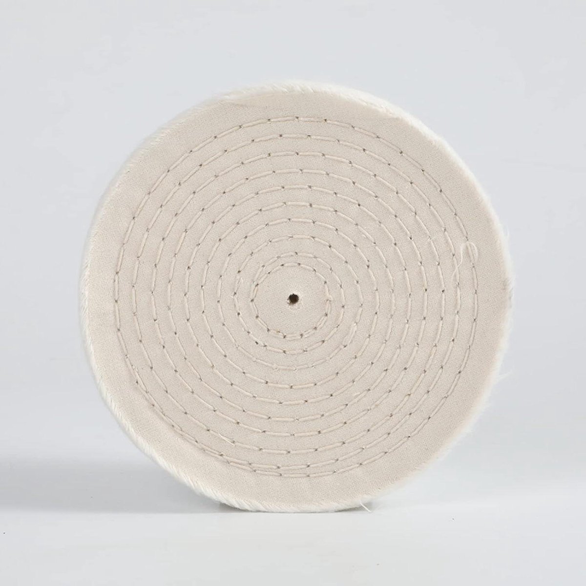 Polijstschijf Katoen - Polijstwiel Flanel - Metaal Polijsten - Ronde Katoenen Draad - 150 mm Diameter - Wit