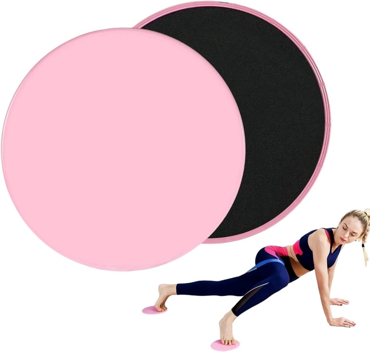 2-delige fitness sliding discs voor volledige lichaamsoefeningen, glijdende schijven voor thuisgym training en sportieve workouts