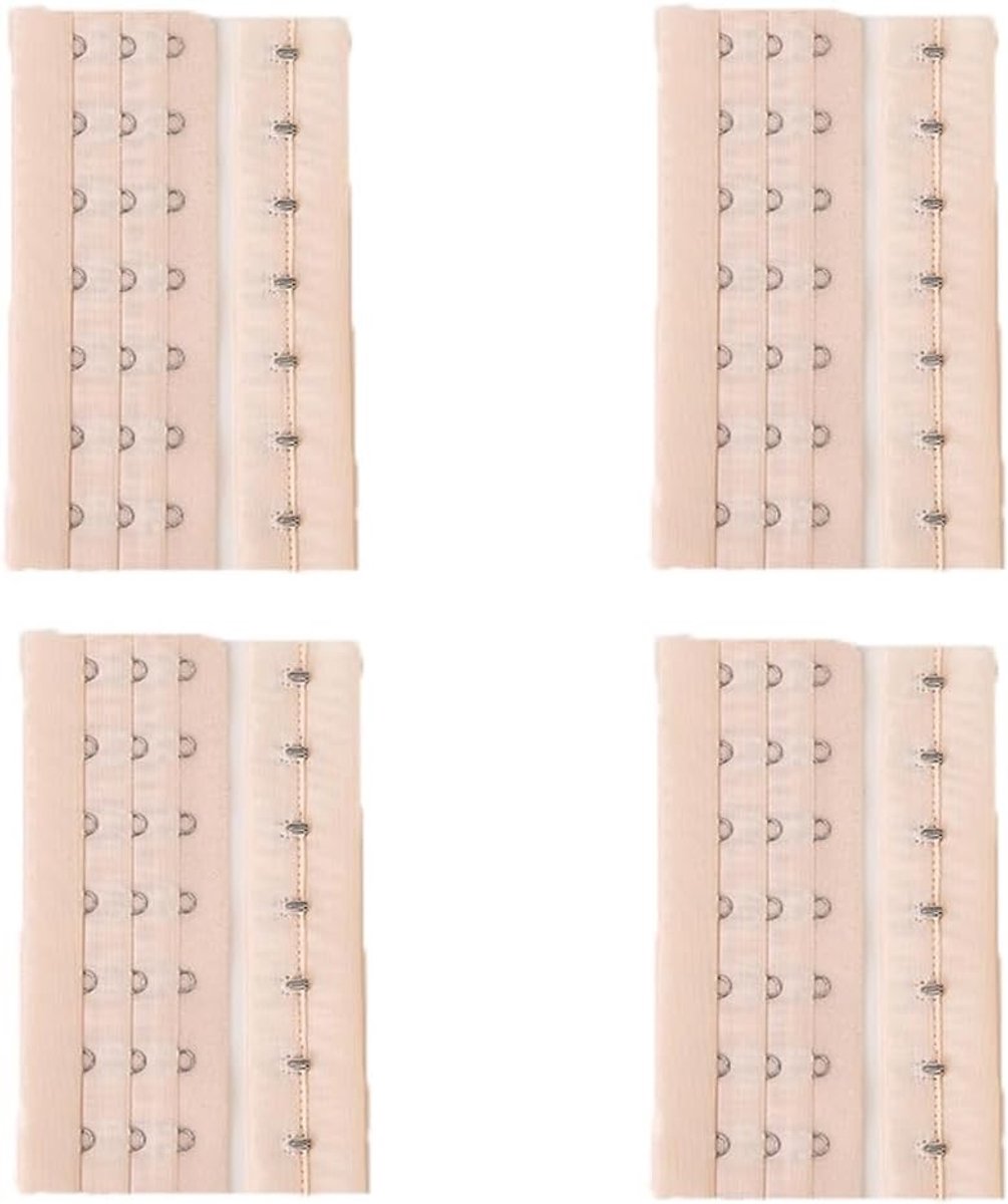 8-delige BH-verlengset met 3 rijen en 7 haken, zachte en comfortabele BH-haken voor dames, ideaal voor bustiers en taillecorsetten
