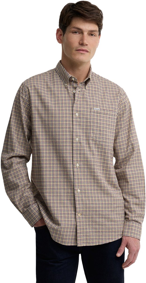Barbour casual overhemd beige