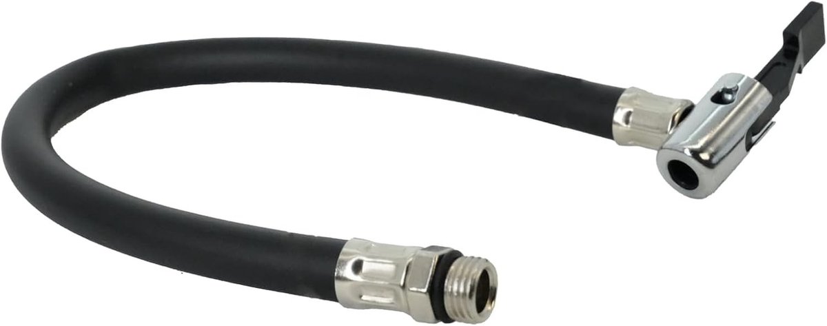 Lange 38 cm Slang voor Bandenoppompen met Schrader Ventiel, Geschikt voor Auto, Motor en Fiets, Vervangingsslang voor Luchtpomp en Ventielverbinding