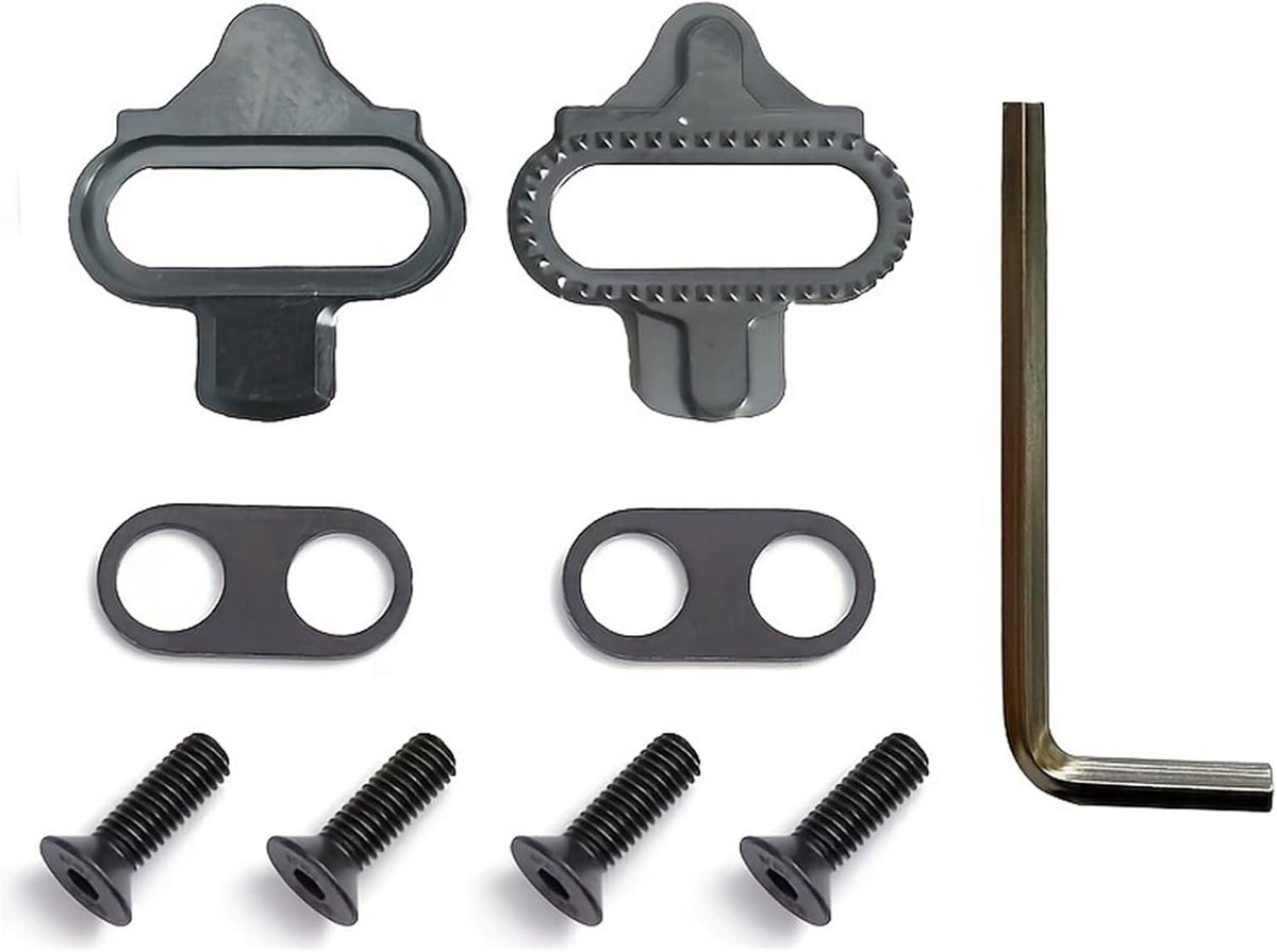 Set van TPU Snap-on Pedalen met Metalen Tips voor Racefiets en MTB, 4.5° Float, Antislip Ontwerp en Eenvoudige Montage