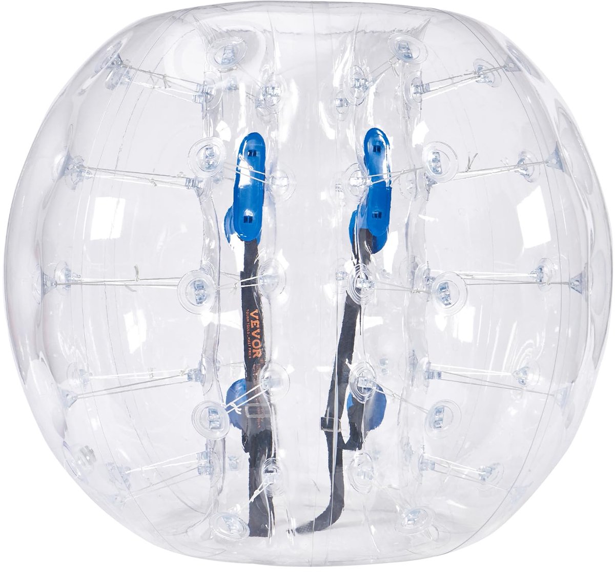 VEVOR Opblaasbare bumperbal, schokbestendige speelbal, 1 stuk, 1,2 m x 1,03 m, transparante opblaasbare bal, bubbelbal - ShopVlot