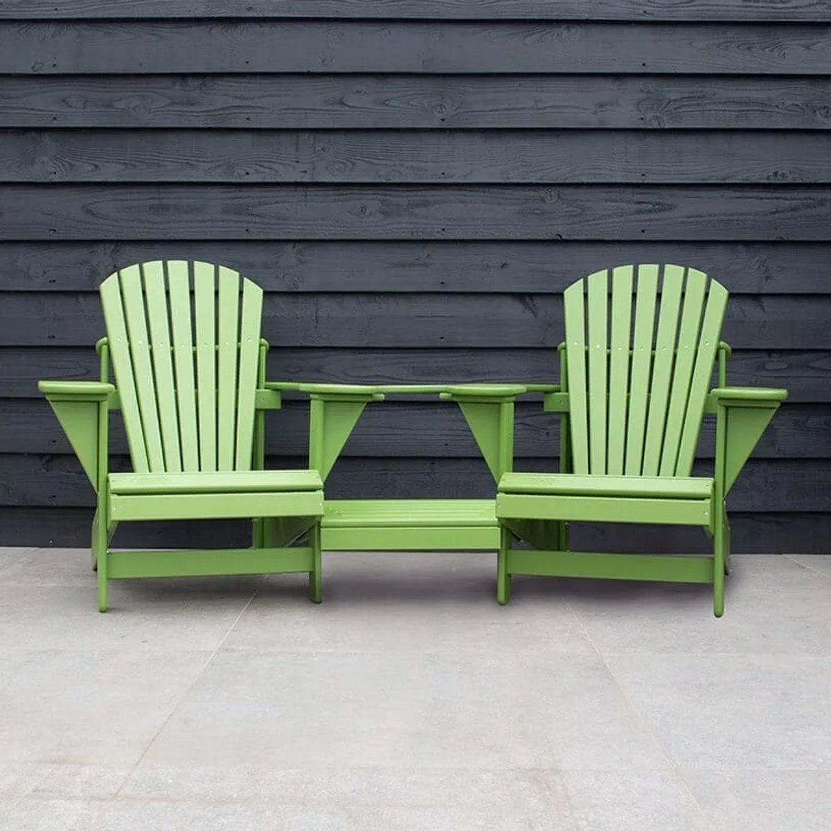 Originele Adirondack Tete-a-tete Tuinbank | Kunststof | Limoengroen | 10 jaar garantie | Binnen 2-5 werkdagen geleverd | Canada Comfy Chair