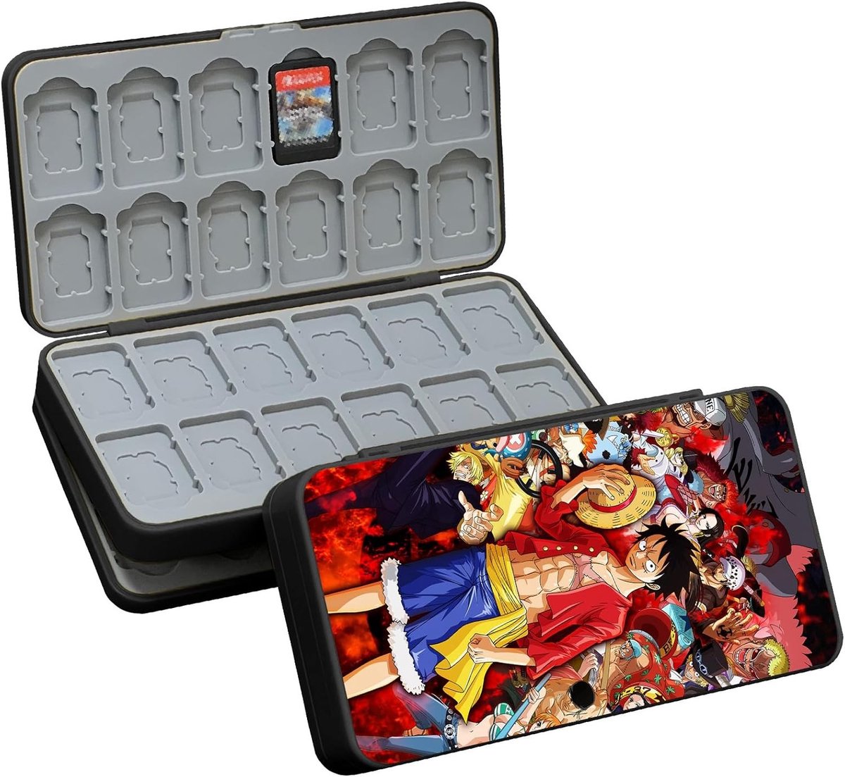 Beschermende Case voor Speelkaarten met Ruimte voor 48 Spellen en SD Kaarten, Schokbestendig en Magnetisch Ontwerp