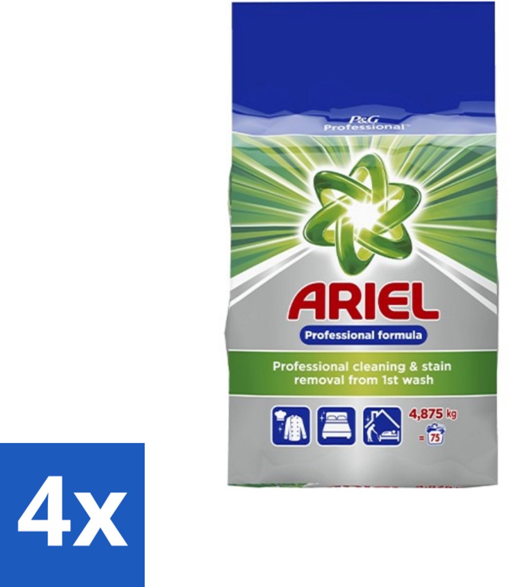 Ariel – Waspoeder Professional – Original – 4,8 kg – 75 wasbeurten - Voordeelverpakking - 4 stuks