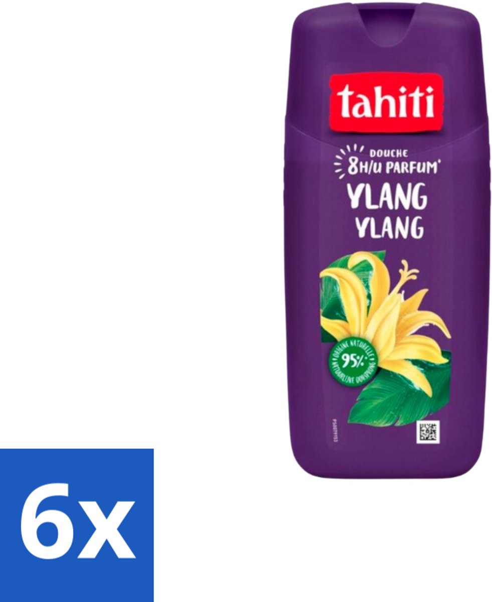 Tahiti – Douchegel – Ylang Ylang - 315 ml - Voordeelverpakking - 6 stuks