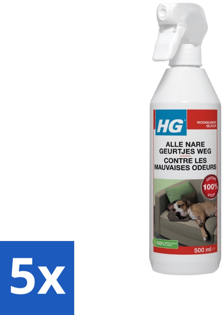 HG Alle Nare Geurtjes Weg 500 ml - Bulkverpakking - 5 stuks
