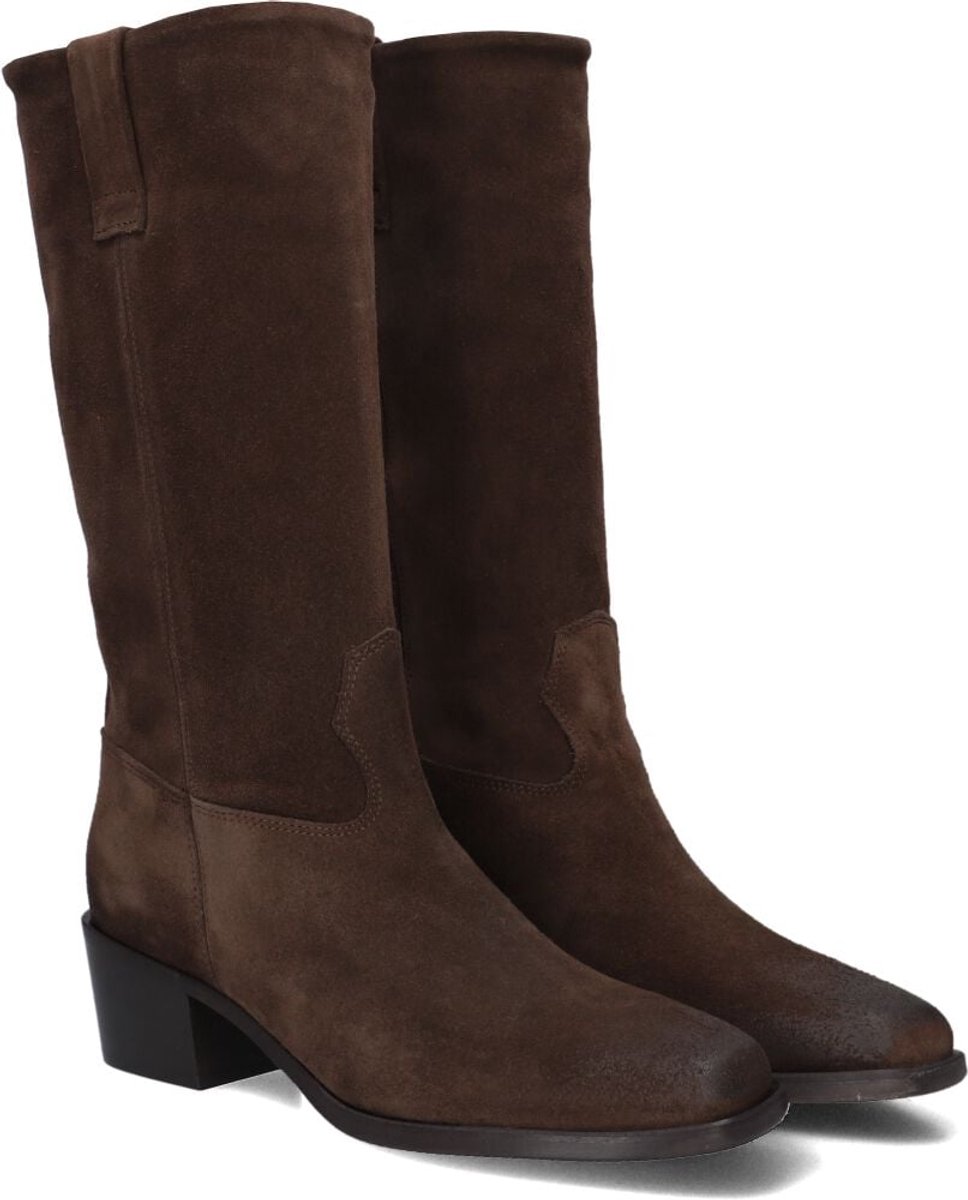 LINA LOCCHI Mw035 Laarzen - Suède - Dames - Bruin - Maat 39