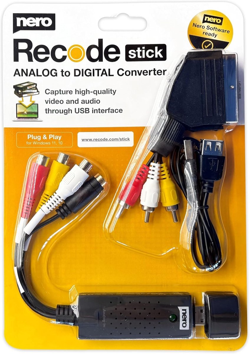 Capture card 4k - Zwart - USB Interface - Video Converter voor Analoge Video en Audio - Voor Windows en Mac