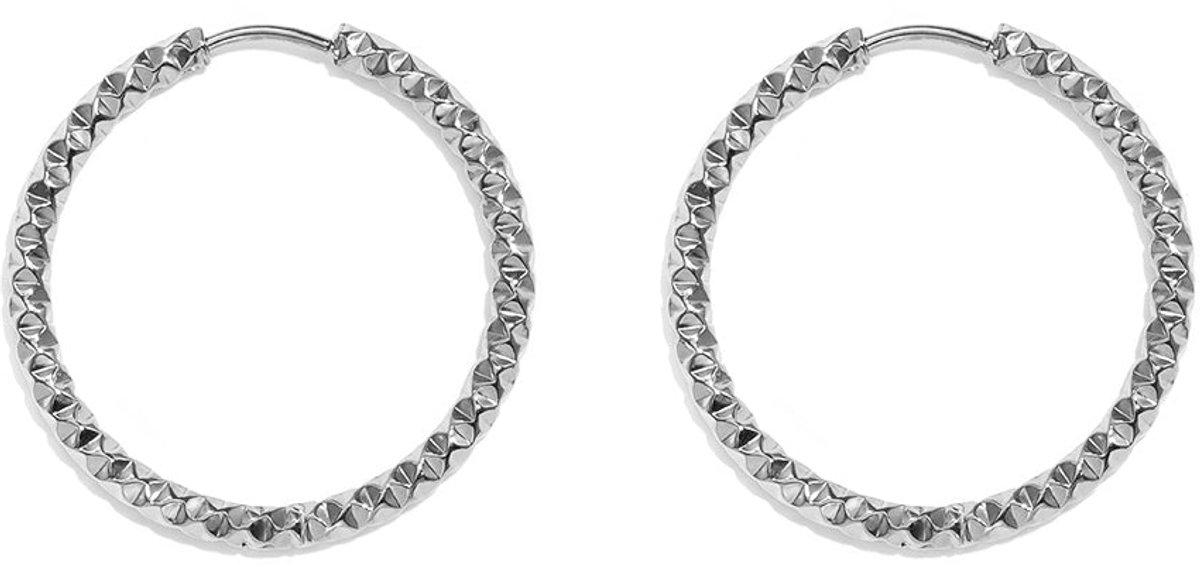 Niva - Oorringen - Stainless Steel - - Goud