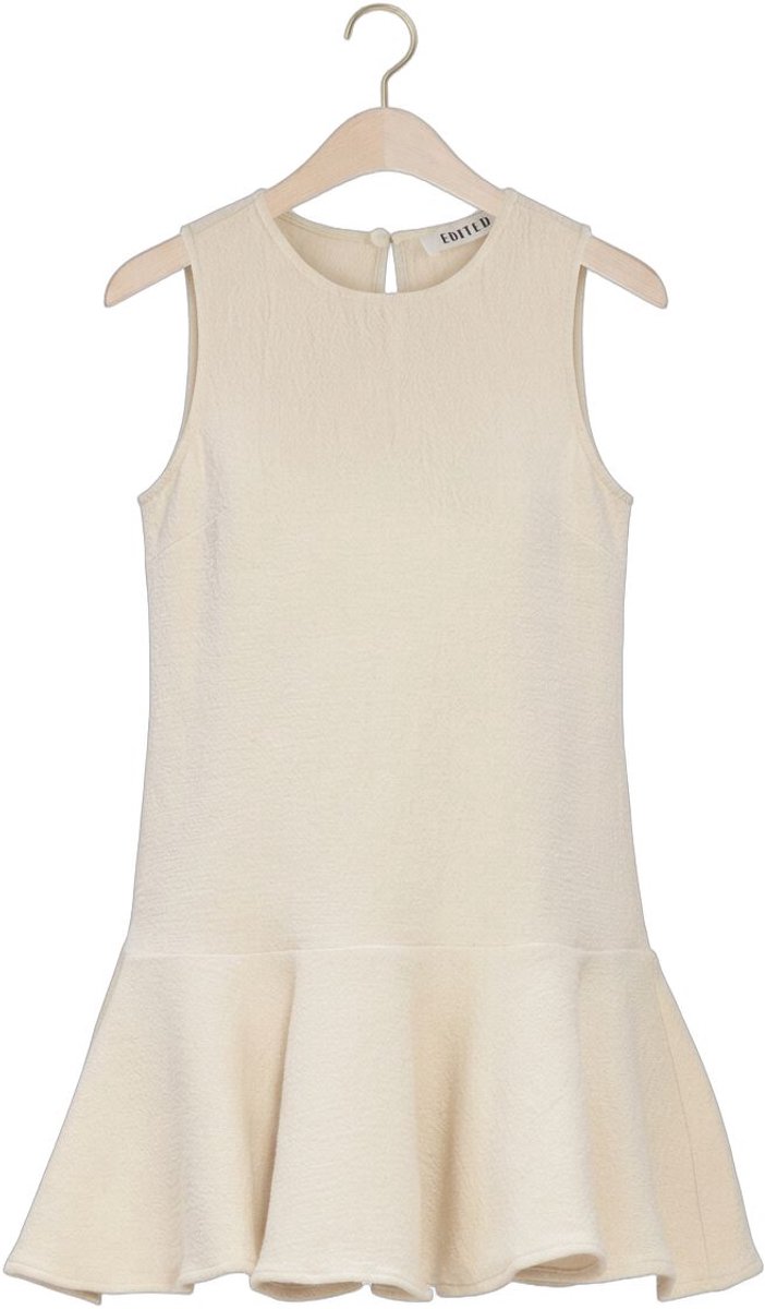 EDITED Zainab Dress Dames - Jurk - Creme - Maat 38