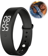 Trilwekker Armband - Trillingsalarm Herinneringshorloge - Stille Trillingswekker Armband - Zwart - voor kinderen en volwassenen - trainingshorloge - drinkherinnering - pillenherinneringen