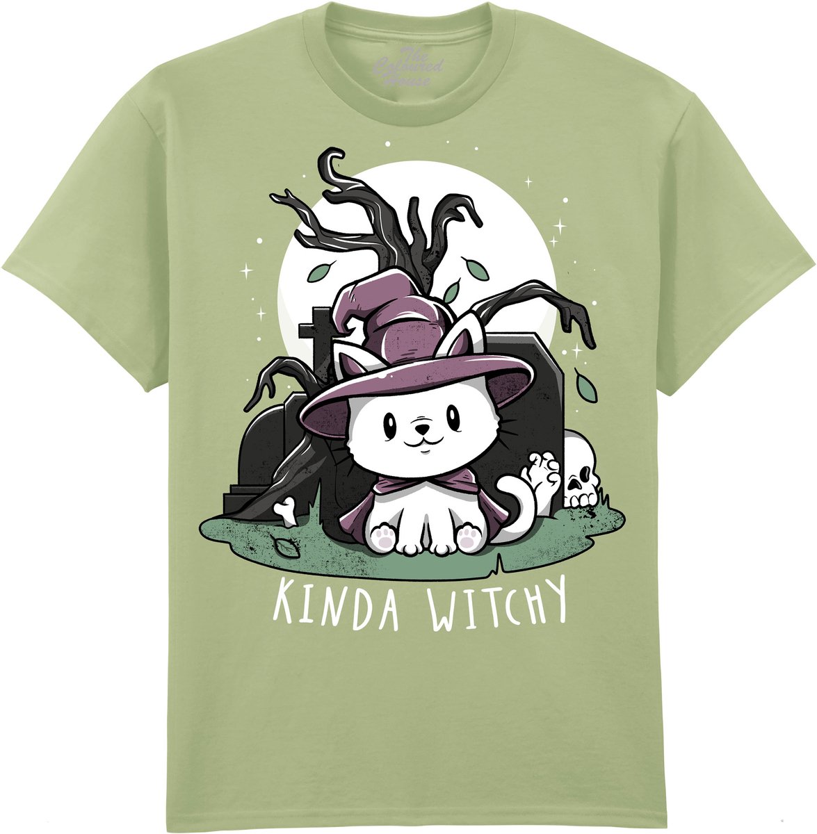 Kat Kinda Witchy The Coloured House T-shirt L