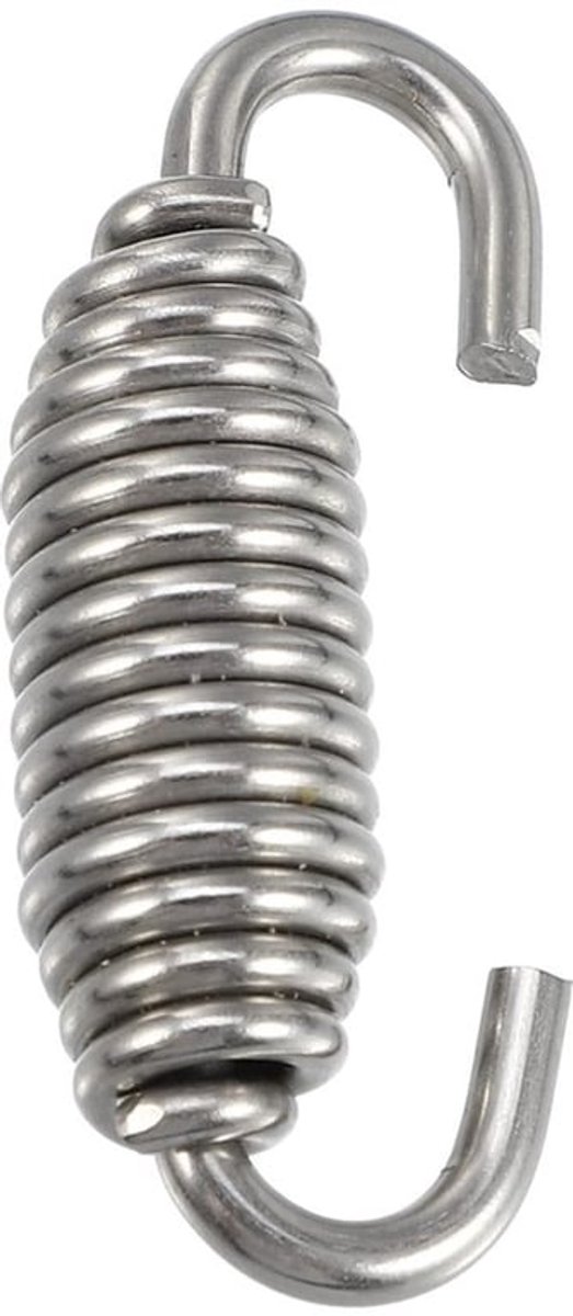 Uitlaatveer Universeel - 2 Stuks - 54mm - Roestvrij Staal - Duurzaam - Hoge Temperatuur Coating - Veerset