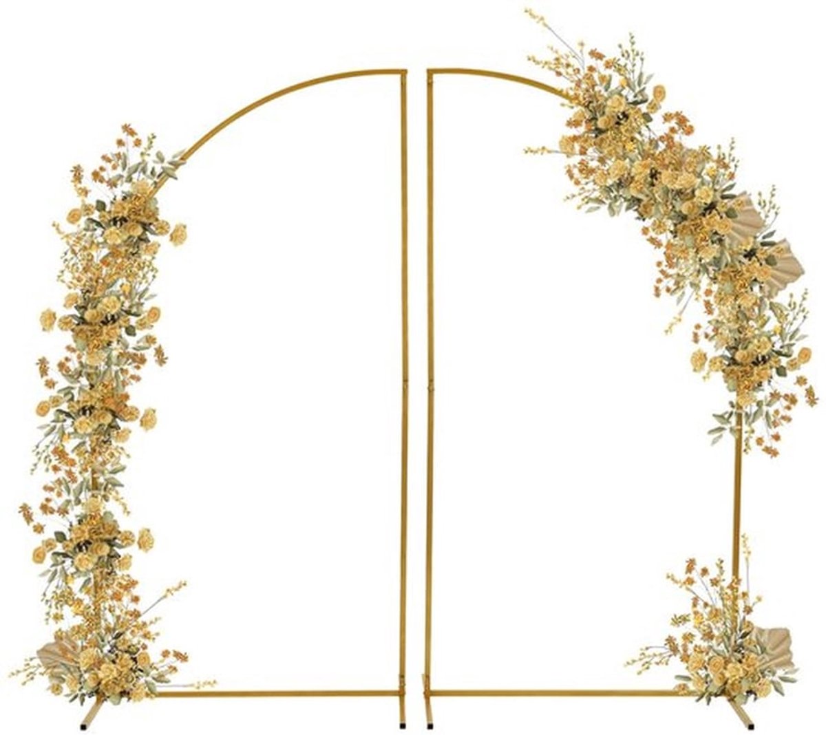 1,8m/5,91ft Metalen Tuinboog Bruiloft Boog Carbon Staal Bloemenplantenstandaard voor Bruiloft Feest Ceremonie