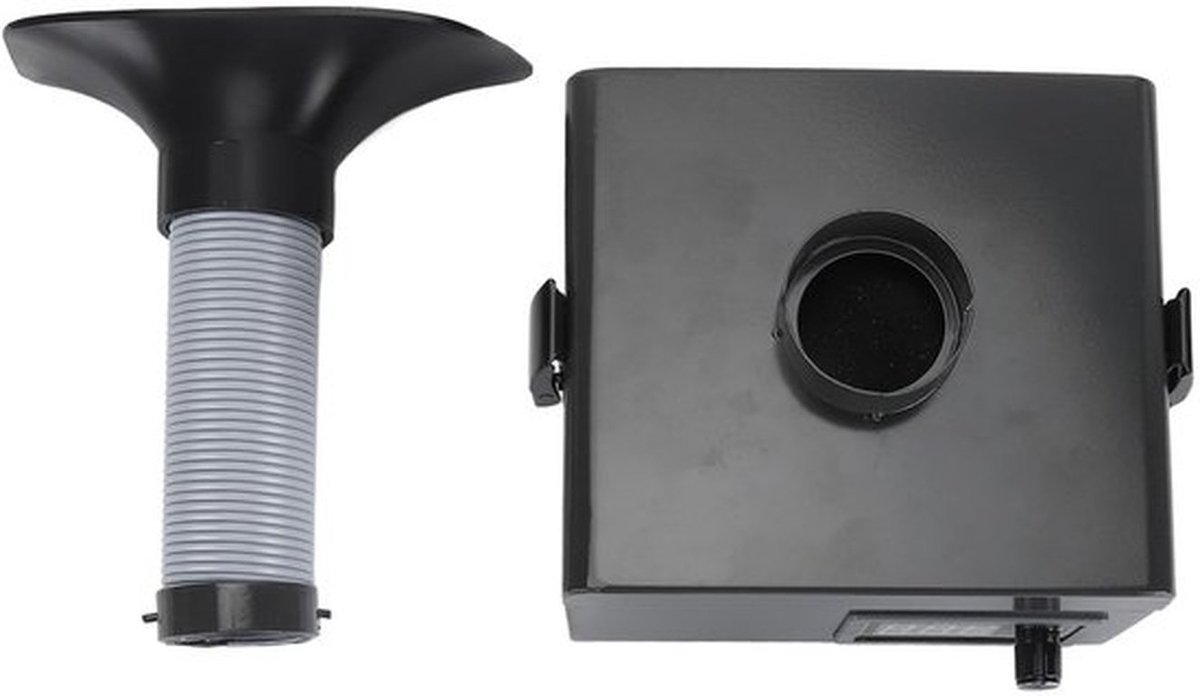 Losrookdemper - Rookafzuiger - 3-traps filtersysteem - Space Grey - Rookpreventie - 150 W - Geschikt voor laswerk - EU-Stecker