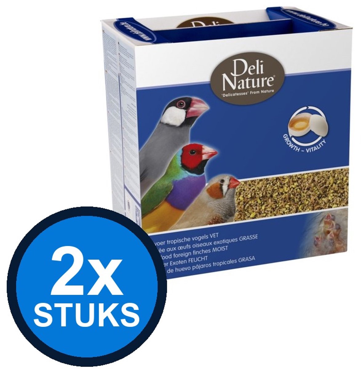 2x Deli Nature Premium Eivoer Tropische Vogels - Vogelvoer