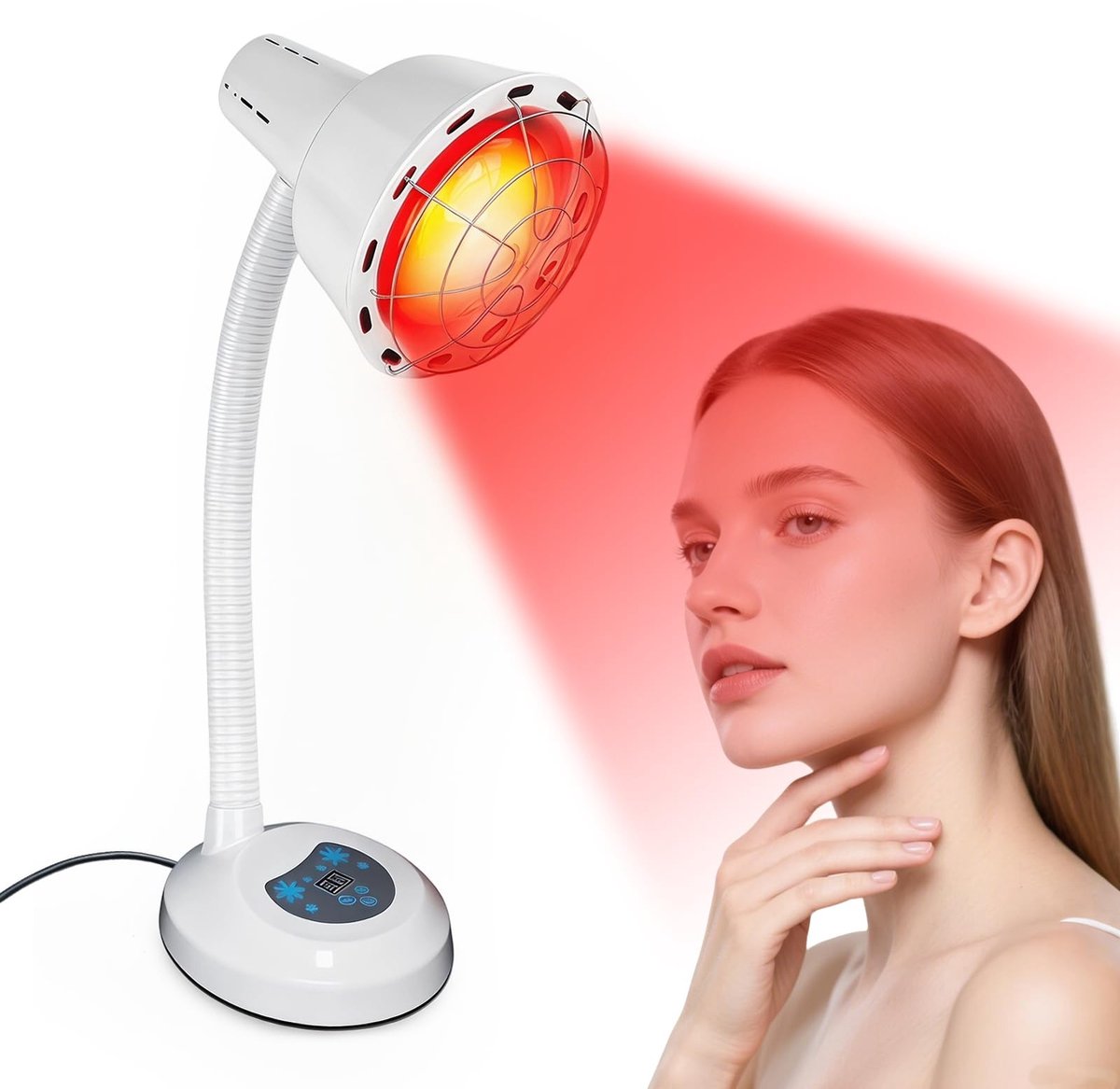 Solidchoice - Infrarood Warmtelamp met 10-Traps Temperatuurregeling