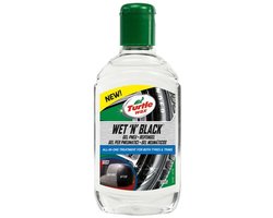 Turtle Wax Wet N Black Tyre & Trim gel - Laat een diepe zwarte glans achter op rubber & kunststof - Herstelt en zorgt voor een beschermend laag - Bestand tegen degradatie - 300ml