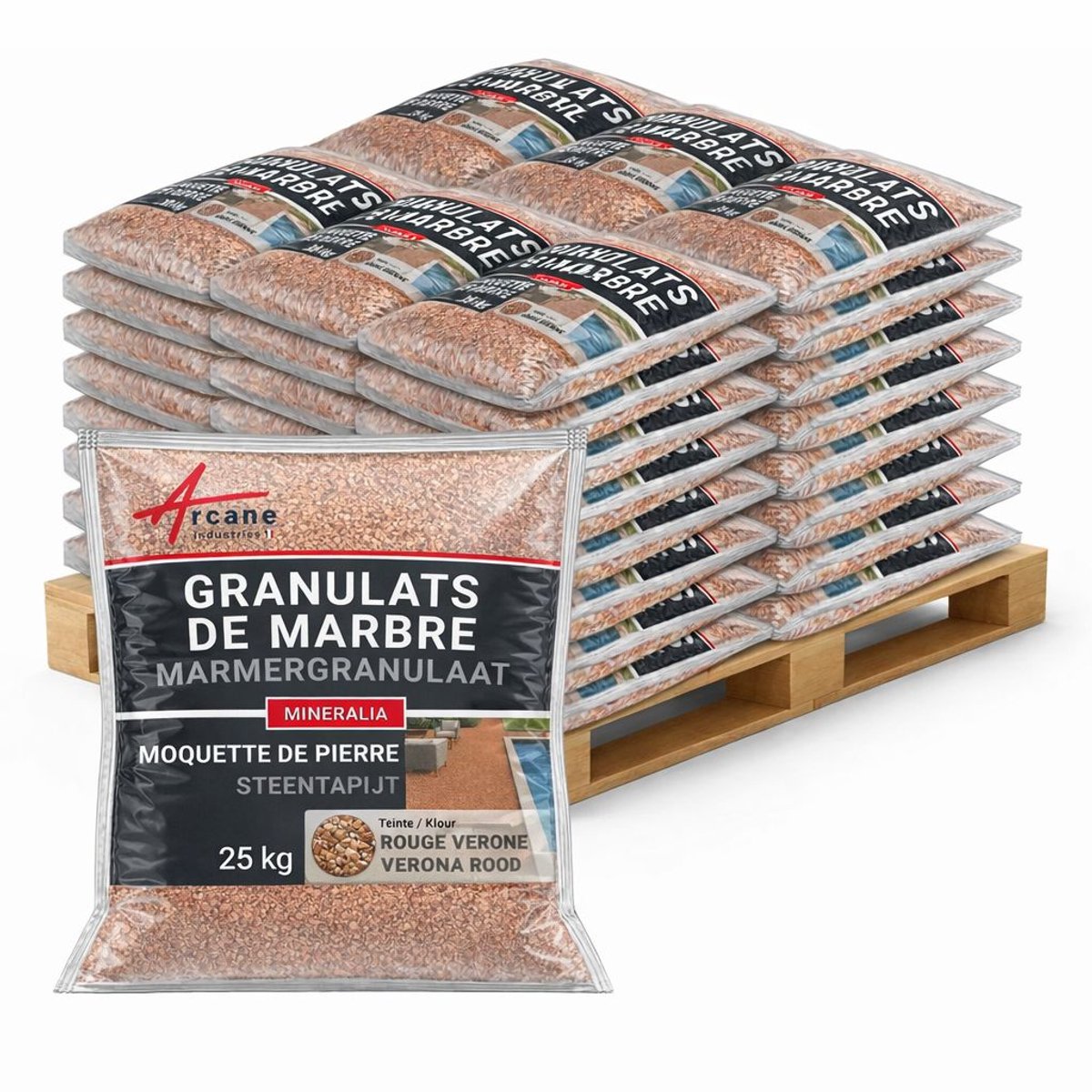 Granulaten voor Steentapijt - Decoratief Gekalibreerd Marmer - Hoge Sterkte & Drainerend : MINERALIA