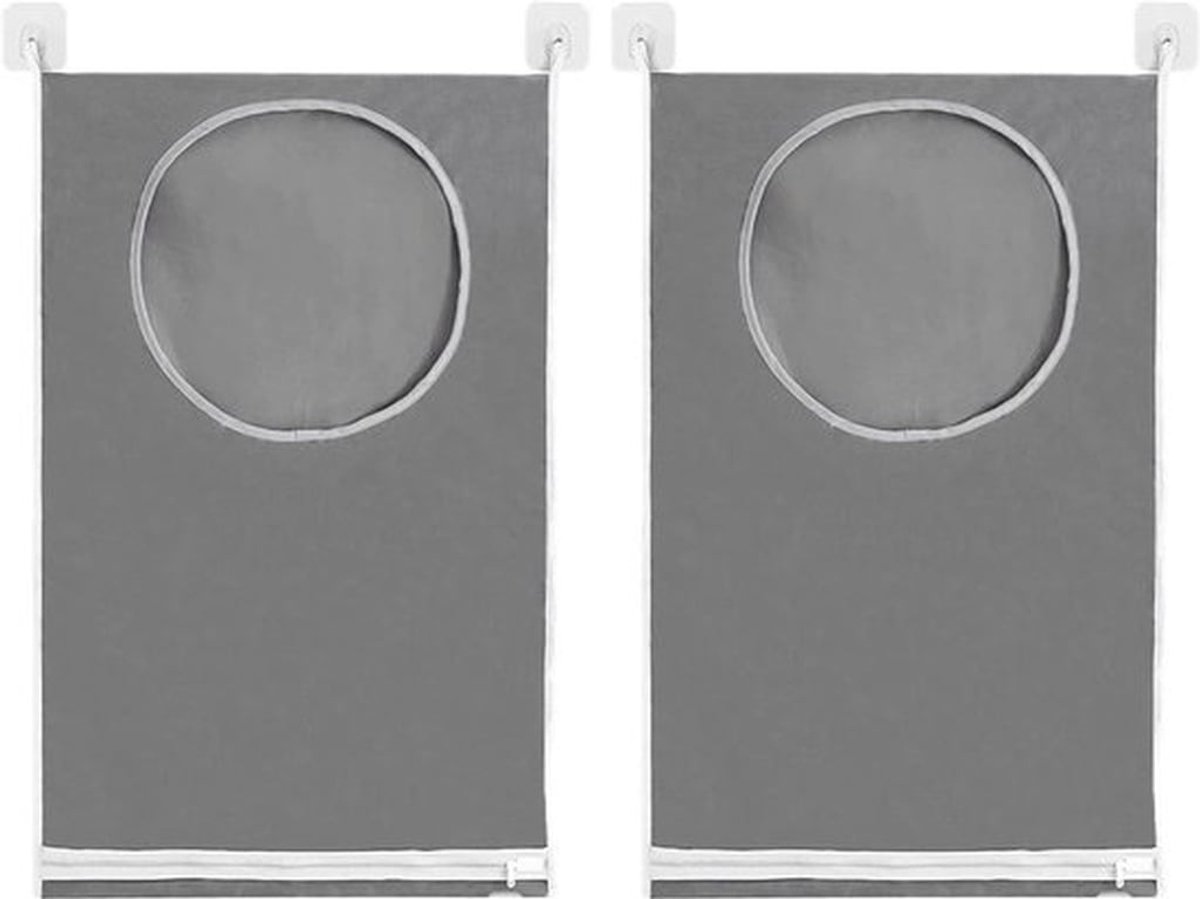 Hangende wasmand voor wandbevestiging, ideaal voor slaapkamers, studentenwoningen en kamperen, grijs