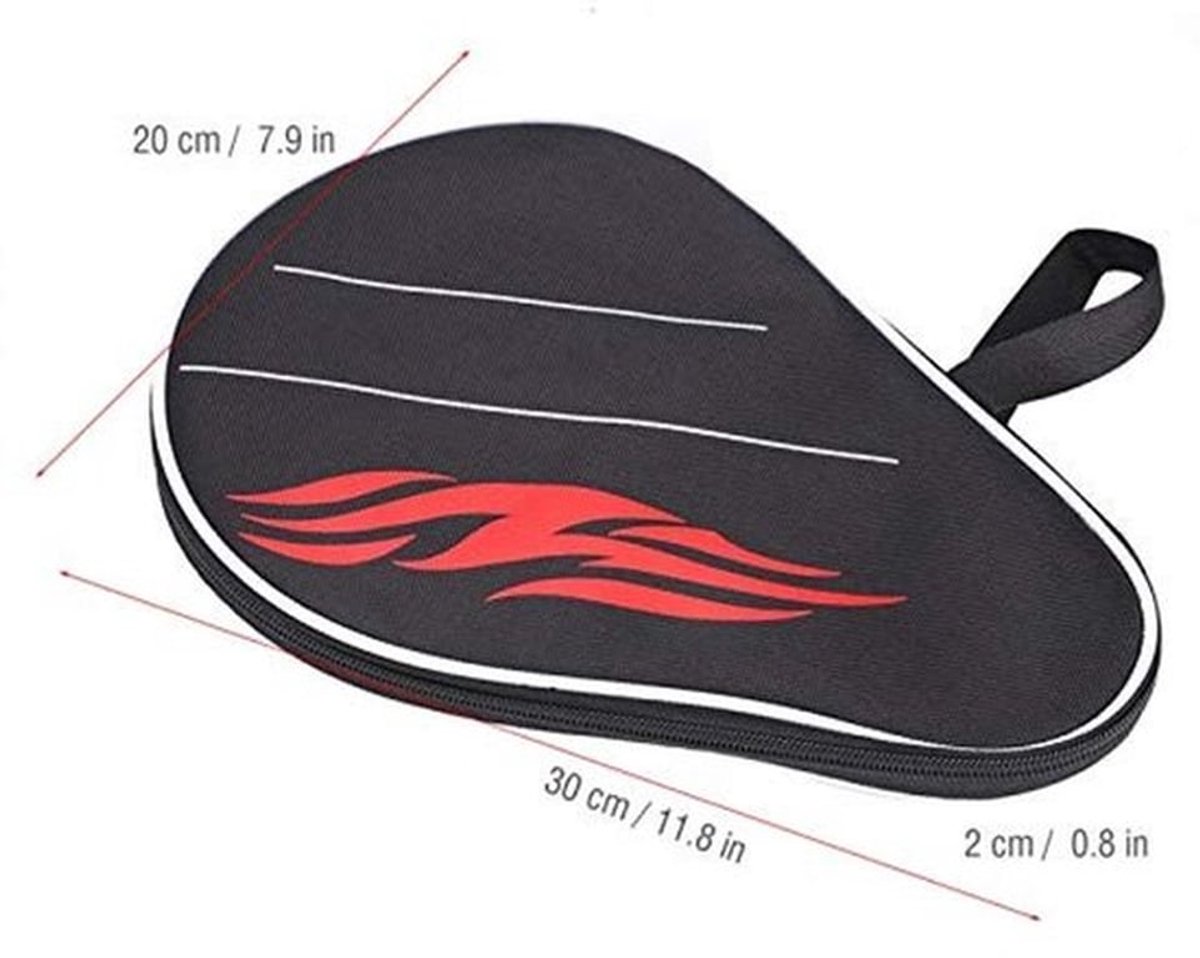 Tafeltennis Case Waterdicht - Peddelhoes - Racket Cover - Organizer - Schokbestendig - Inclusief 3 Ballen - Peddeltas
