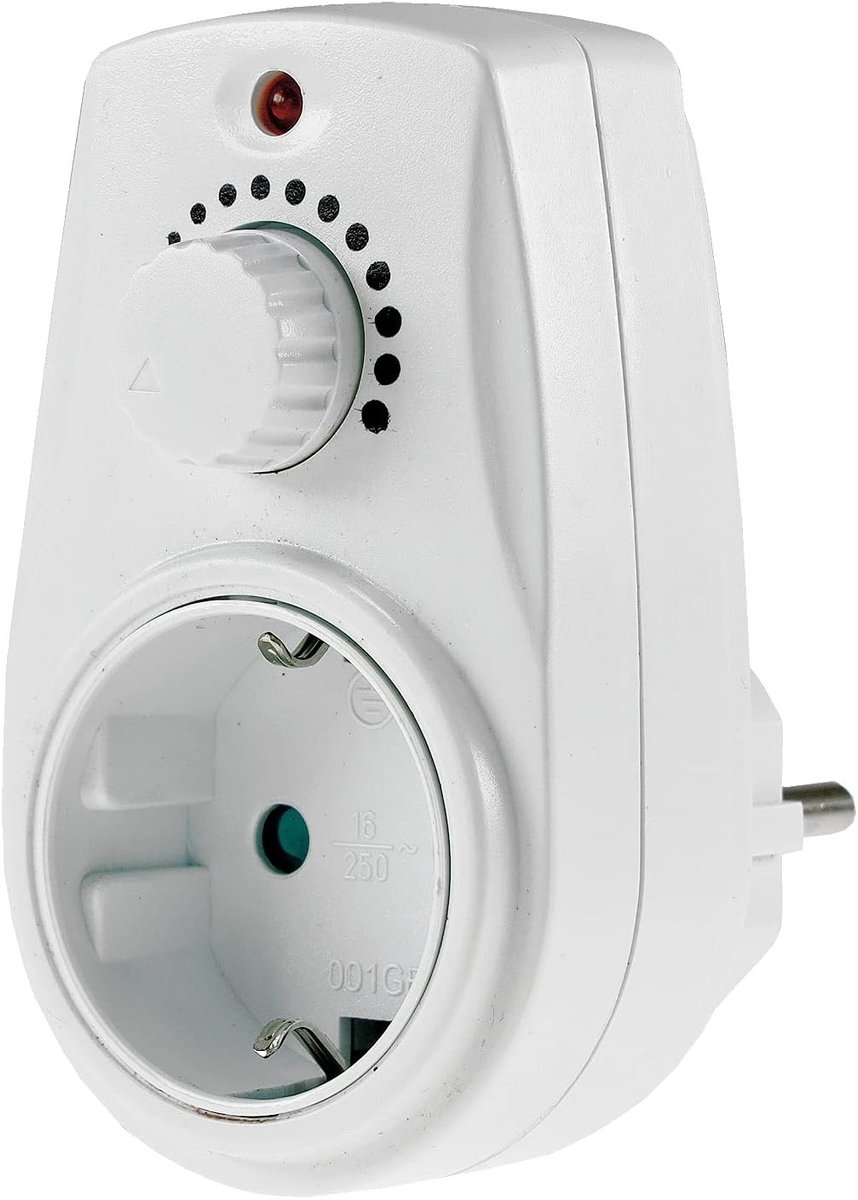 Stekker Dimmer - Wit - - Plug-in Versie voor Dimbare Lampen tot 280 Watt