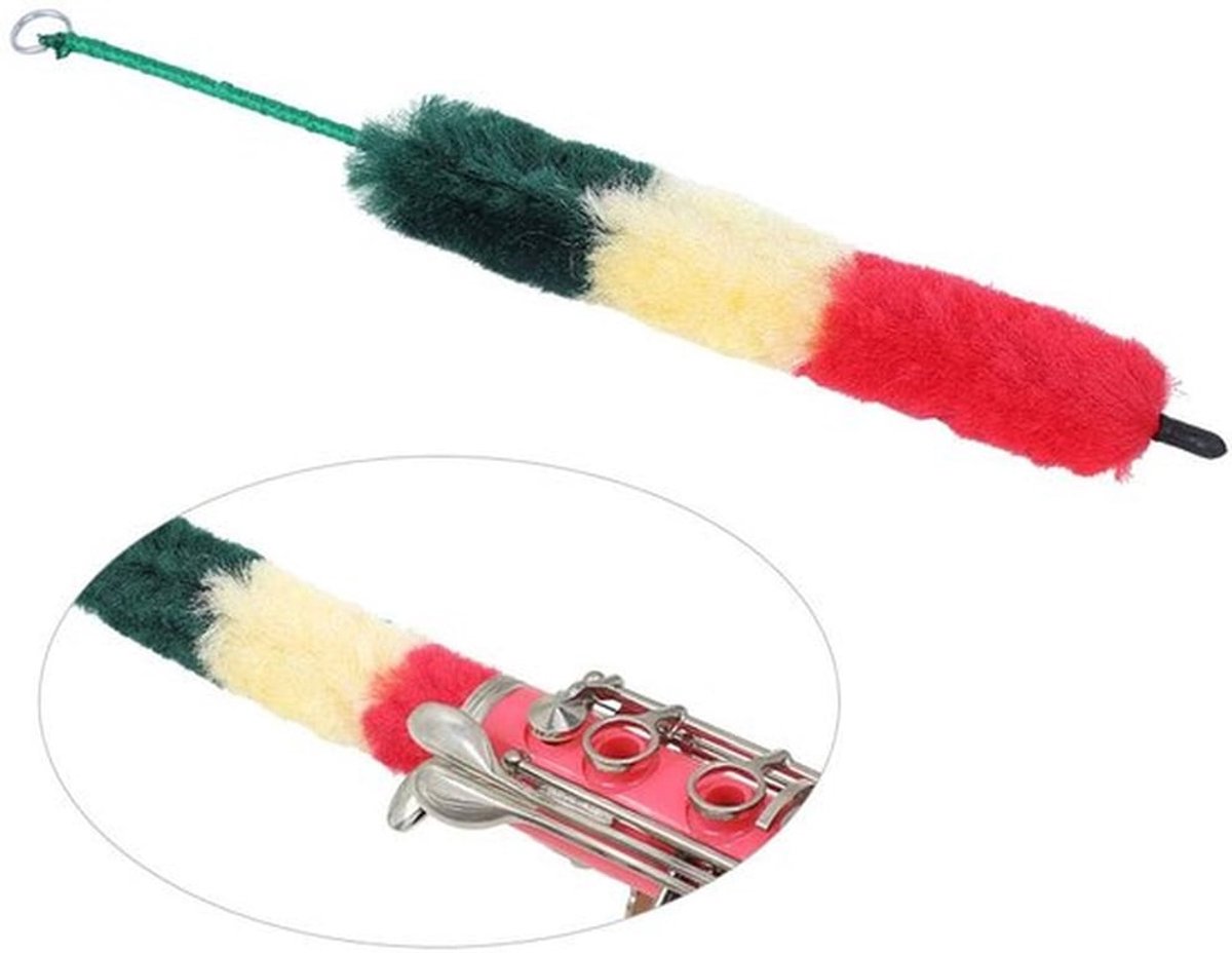 Klarinetborstel Microfiber - Zachte Borstel - Reiniger voor Klarinet - Droog- en Reinigingsaccessoire - 26,1 x 2,2 cm - Duurzaam Materiaal
