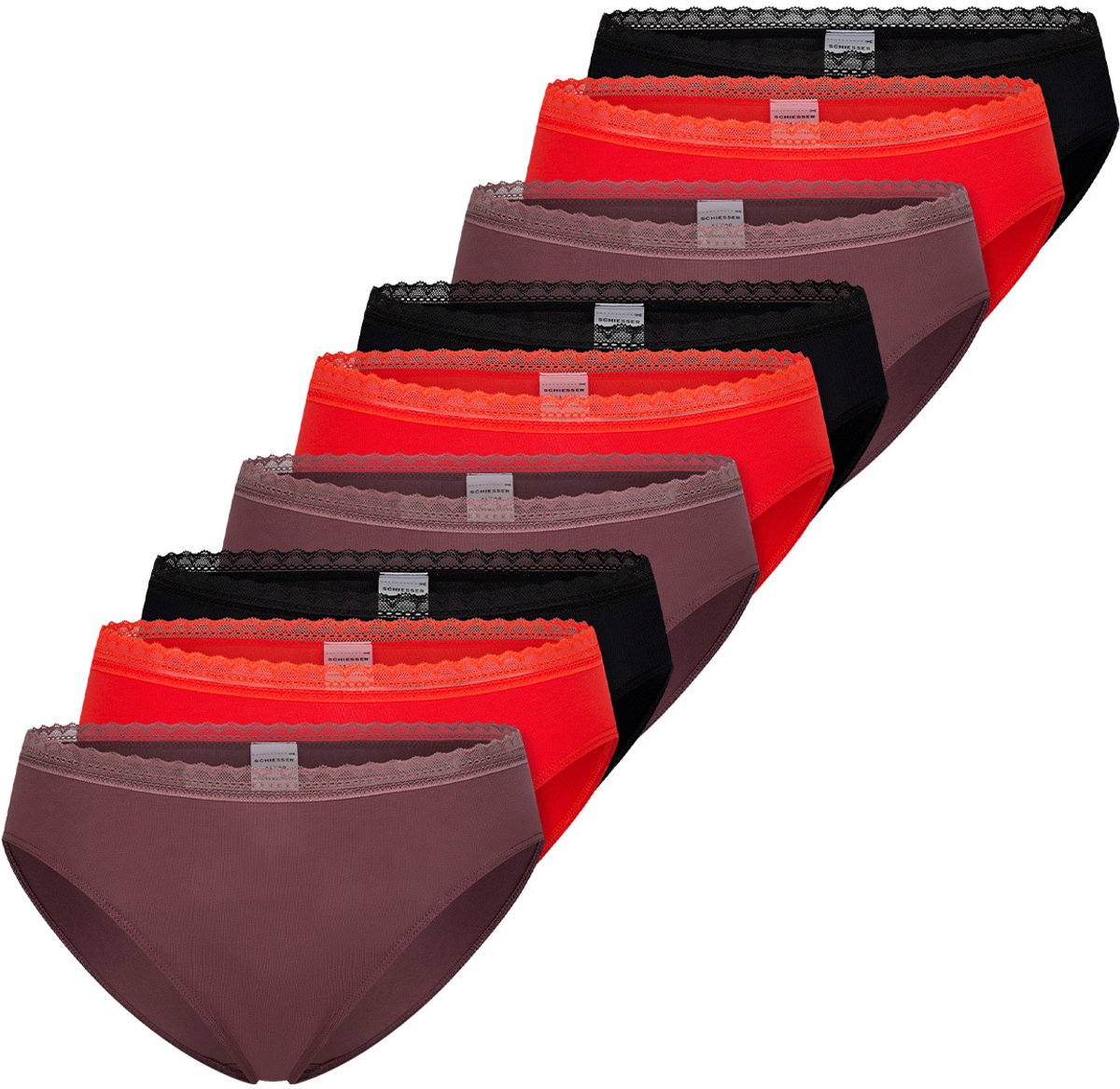 Schiesser Dames riosslip 9 pack 95/5 Modern Cotton
