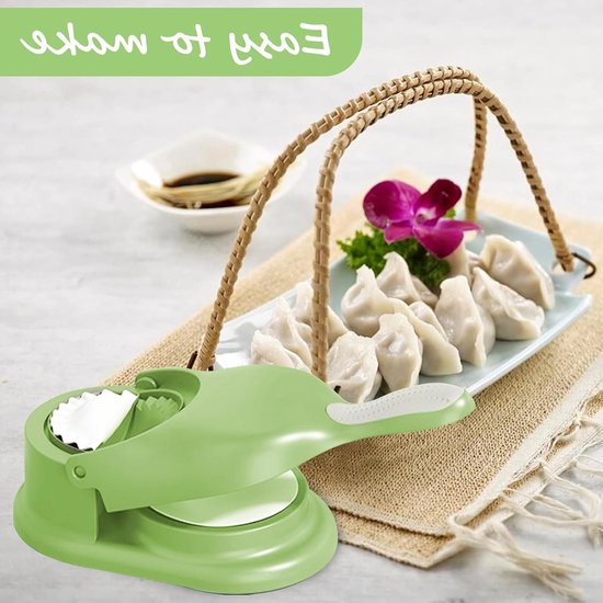 2 in 1 Dumpling Machine voor het Maken van Dumplings, Ideaal voor Keuken, Restaurant en School, Eenvoudig en Efficiënt Dumpling Mould Systeem — afbeelding 2