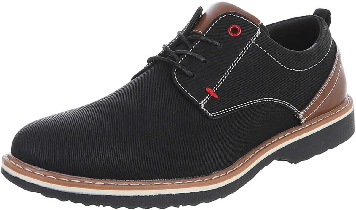 Heren Veterschoen Casual Derby Comfort Mt:40