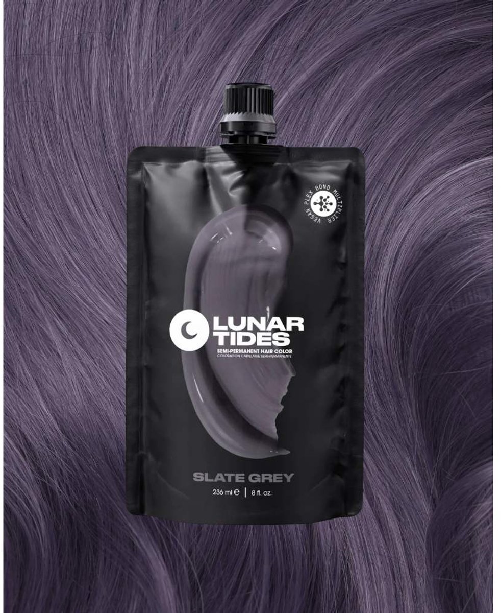 Lunar Tides - Slate Grey Semi permanente haarverf - 8 oz / 236 ml - One Size - Grijs