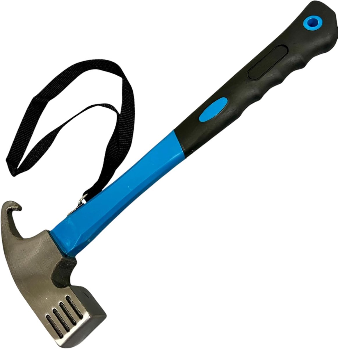 SnelShoppen - Campinghamer met Polsband, Tenthamer met Haringverbinding, Robuuste Sloophamer voor Tenten en Grondpennen, Ideaal voor Camping, Hardere