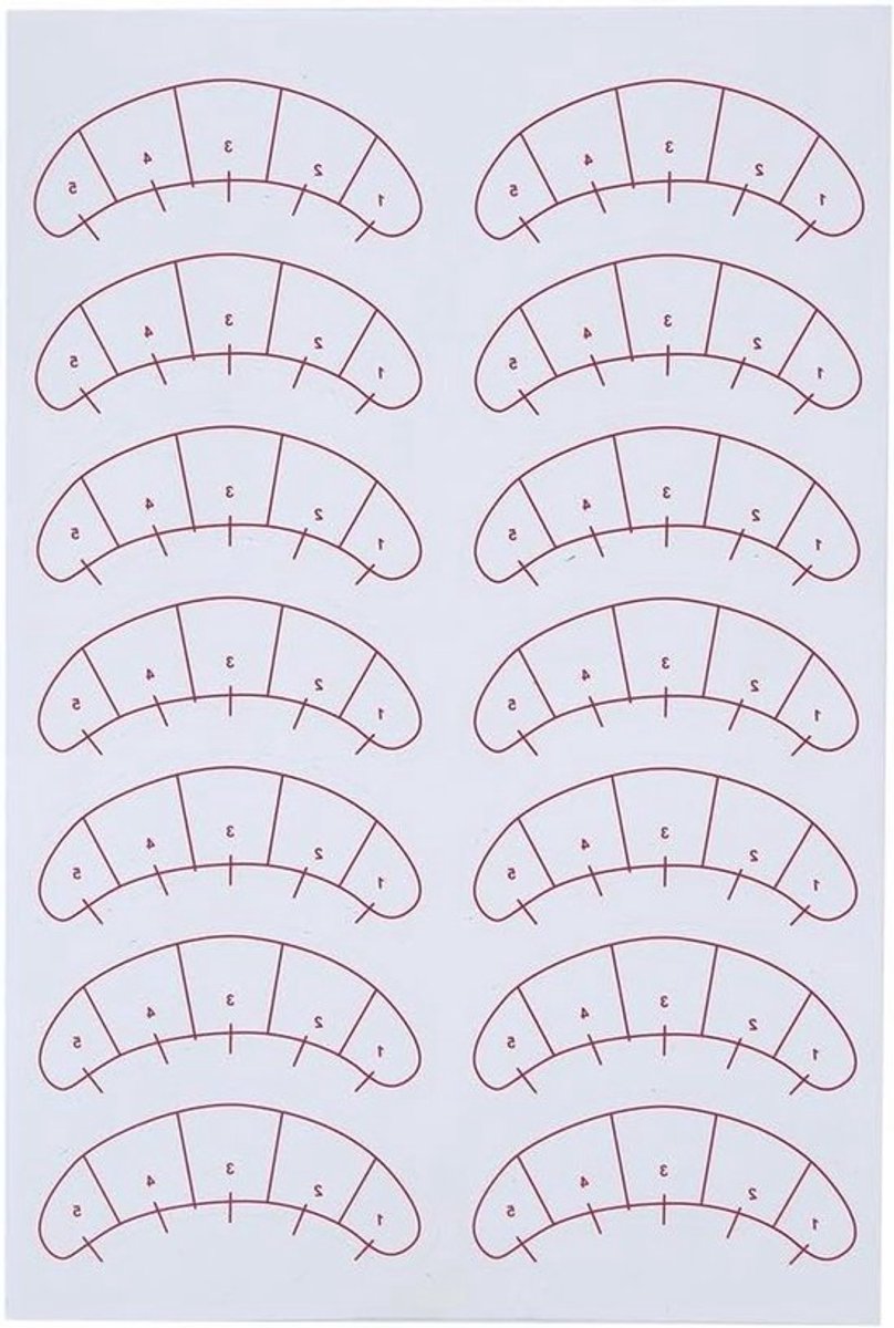 Zelfklevende Wimperverlenging Stickers Wimperisolatie Pads Training Wimpers - Set van 40 - Professionele Wimperverlengingstools