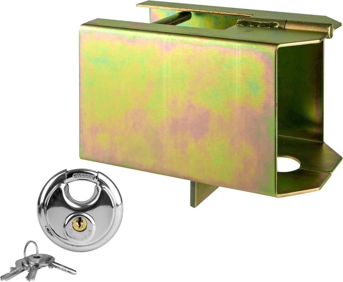 SnelShoppen - Universele Diefstalbeveiliging voor Caravans en Trailers met Slot - LAS 11801 - ABS Kunststof - Ideaal voor Camping en Reizen