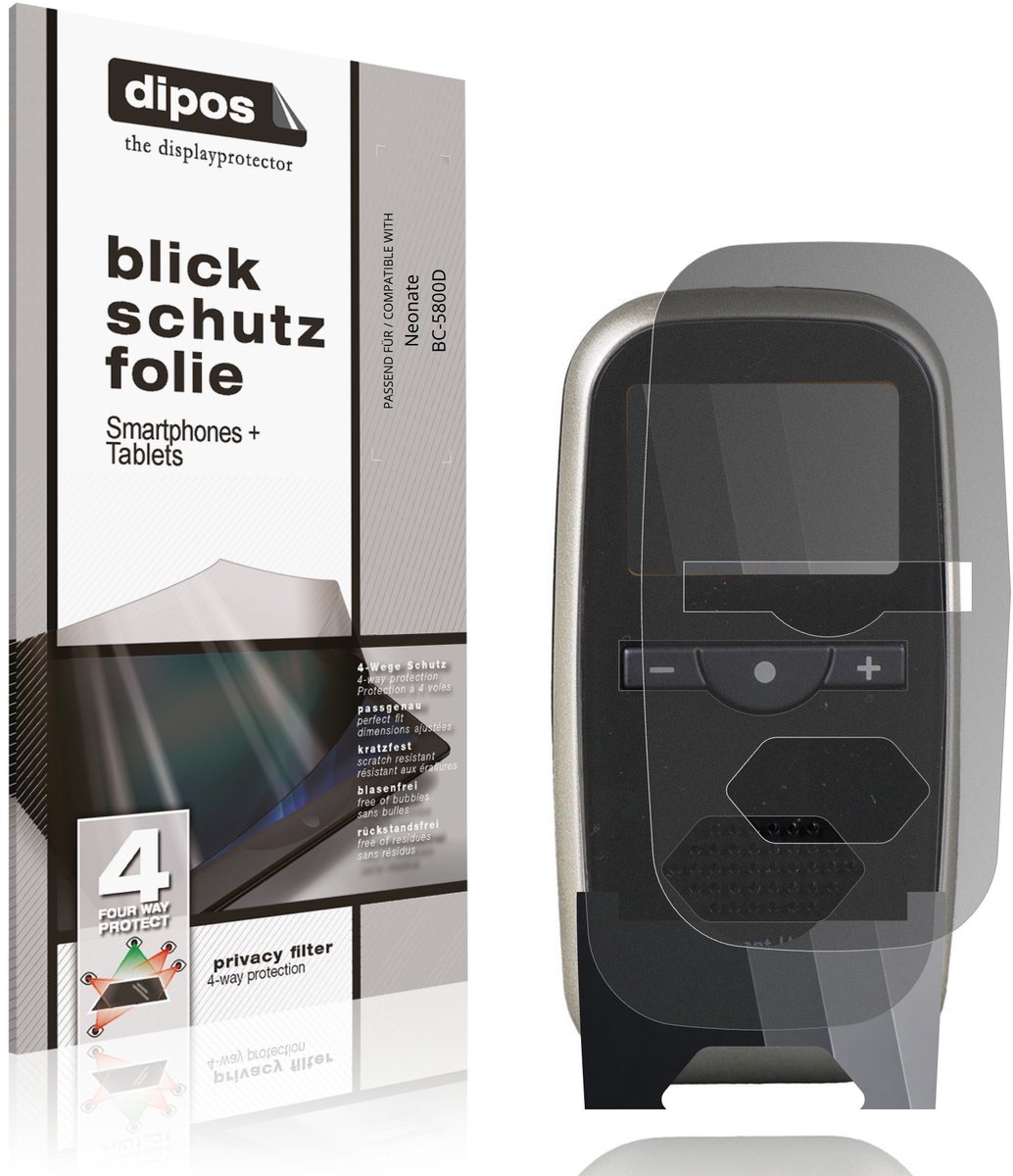 dipos – Matte Privacy Screenprotector geschikt voor Neonate BC-5800D | Anti-Spy Beschermfolie