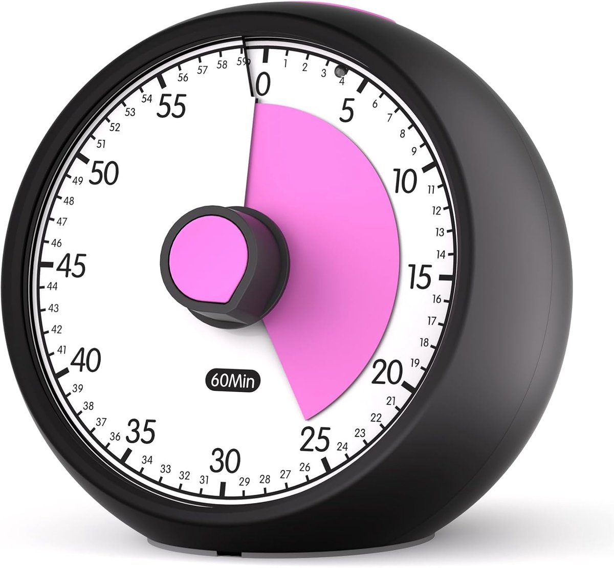 SnelShoppen - Visual Timer voor Kinderen 60 Min - Stille Analoge Timer met Countdown/Wake Functie, Concentratie Tool voor ADHD/Autisme, Tijdbeheer voo