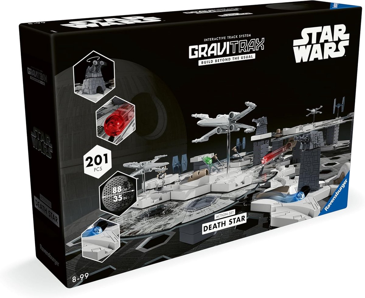 SnelShoppen - GraviTrax Action Set Death Star - Marmerbaan voor Kinderen en Volwassenen - Creatieve Speelset - Bouwset - Educatief Speelgoed - 120 Del