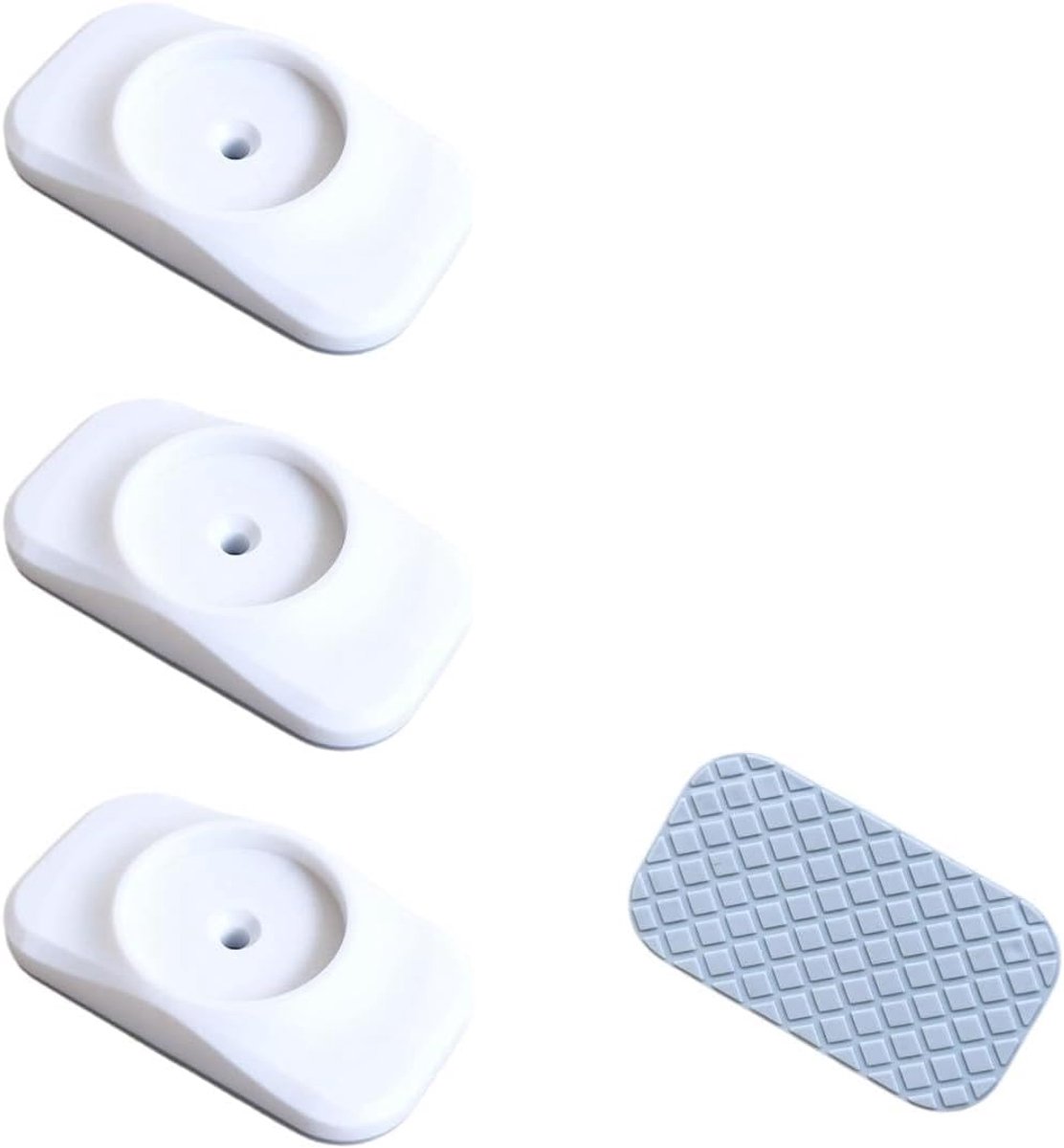 SnelShoppen - Kindveilige Deuren en Trappenhekken, Wandbeveiliging zonder Boren, Antislip Veiligheidsbarrières voor Kinderen en Honden, Set van 4