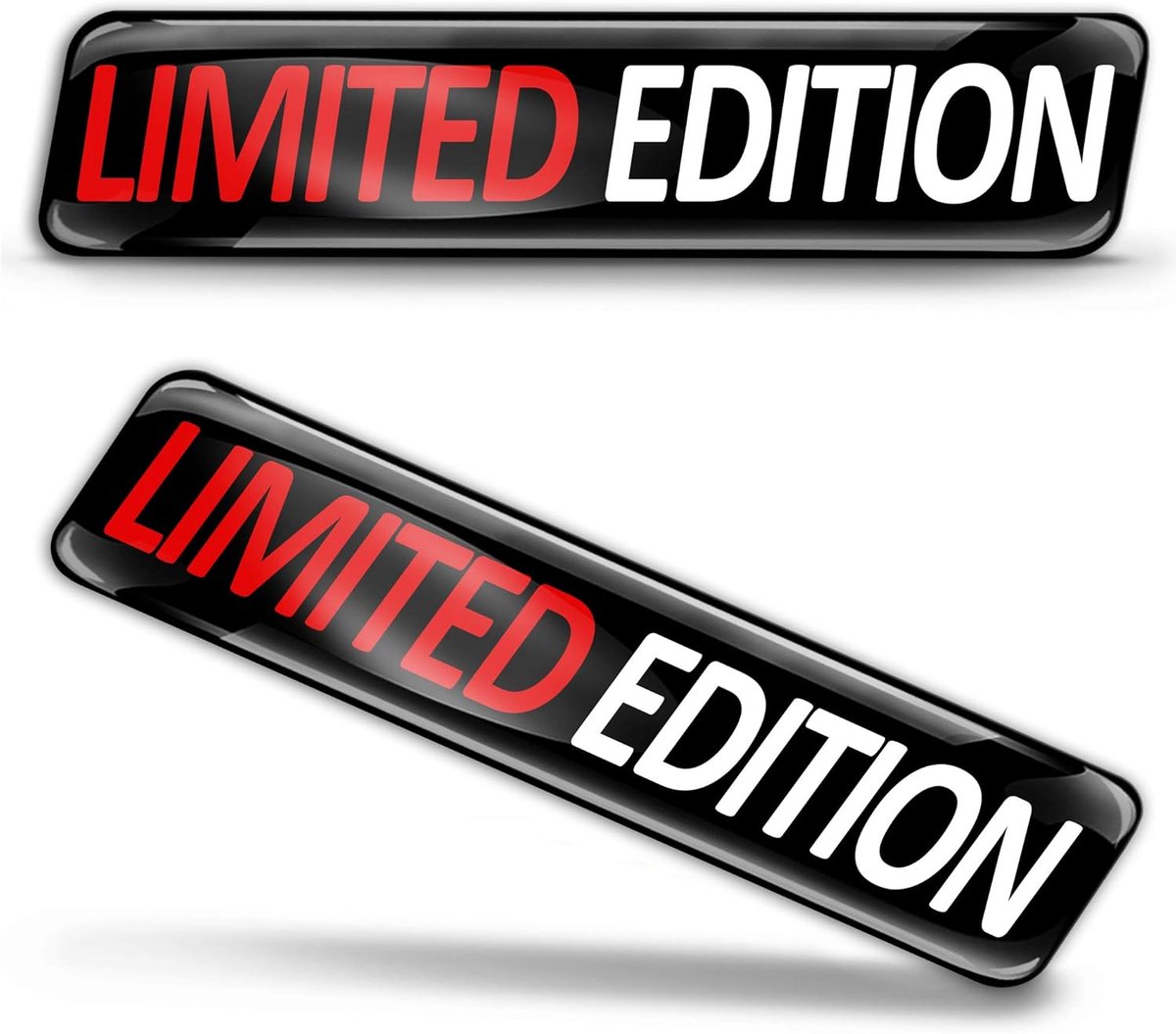 SnelShoppen - KS 102 Silicone 3D Gel Stickers Limited Edition voor Auto, Motor, Fiets, Skate, Raam, Deur, PC, Tablet, Laptop - Pack van 2 - Weerbesten